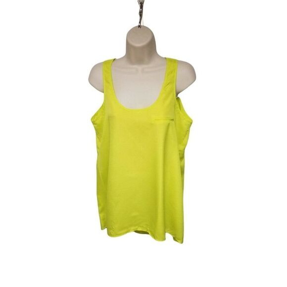 Cotton On Neon Green Hi-Low Tank Top Size Small - Picture 1 of 4